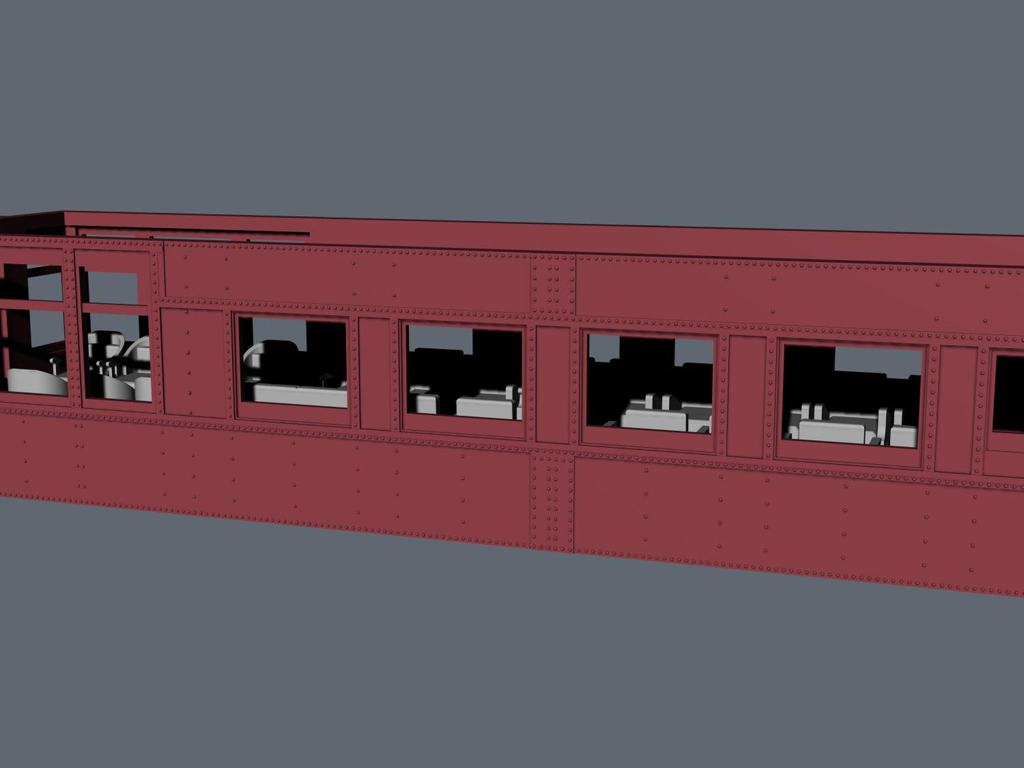 CPR Cape Series Solarium-Lounge Interior Kit HO Scale
