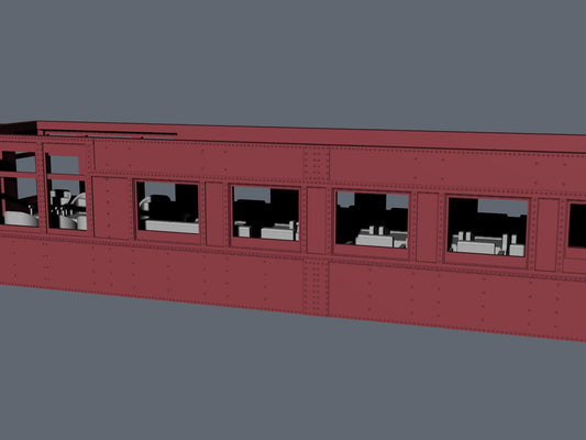 CPR Cape Series Solarium-Lounge Interior Kit HO Scale